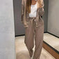 🍂Women's Knitted Buttoned Jacket and Pants Two-piece Set