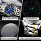 Vannbestandig luksuriøst armbåndsur for menn med selvlysende farger
