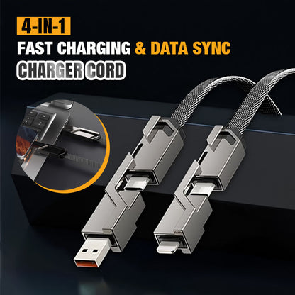 🔥50%OFF New Year Sale🔥4-in-1 Fast Charging & Data Sync Charger Cord