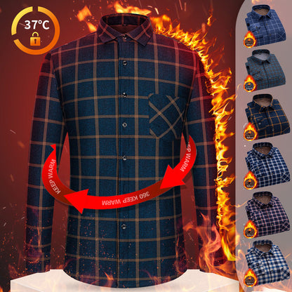 🔥60%OFF Christmas Sale Men’s Lined Button-Down Plaid Shirt🔥 - Buy 2 Get Free Shipping