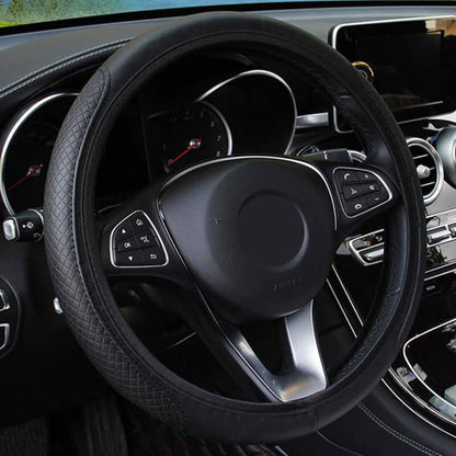 🔥Hot Sales🔥Leather steering wheel cover