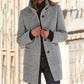 Wool Coat - Retro Button Closure