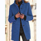 Wool Coat - Retro Button Closure