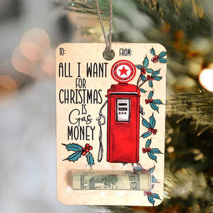 Christmas Cards Money Holder Ornament for Cash Gifts