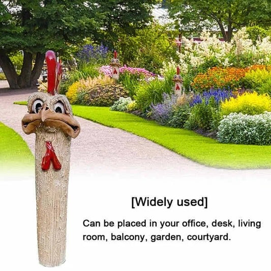 Funny Hidden Chickens Garden Decoration