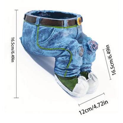 Creative 3D Jeans Shaped Flower Pot