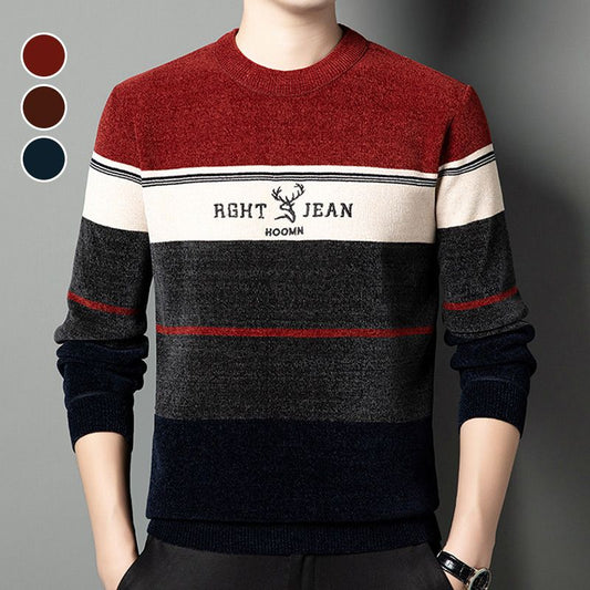 🔥55%OFF Christmas Sale🔥Men's Short Plush Lined Chenille Warm Sweater - Buy 2 Get Free Shipping