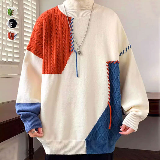 🔥50%OFF Christmas Sale🔥Plus Size Men's Casual Round Neck Sweater