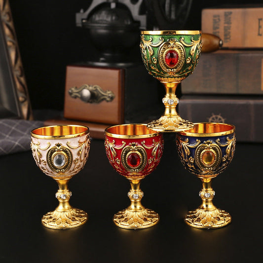 30ml Exquisite Vintage Engraved Wine Glasses